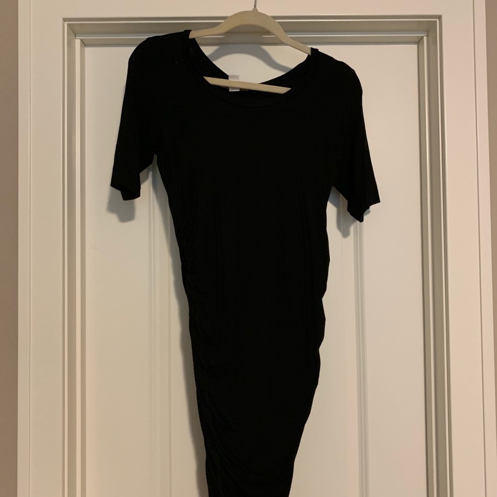 Black maternity dress